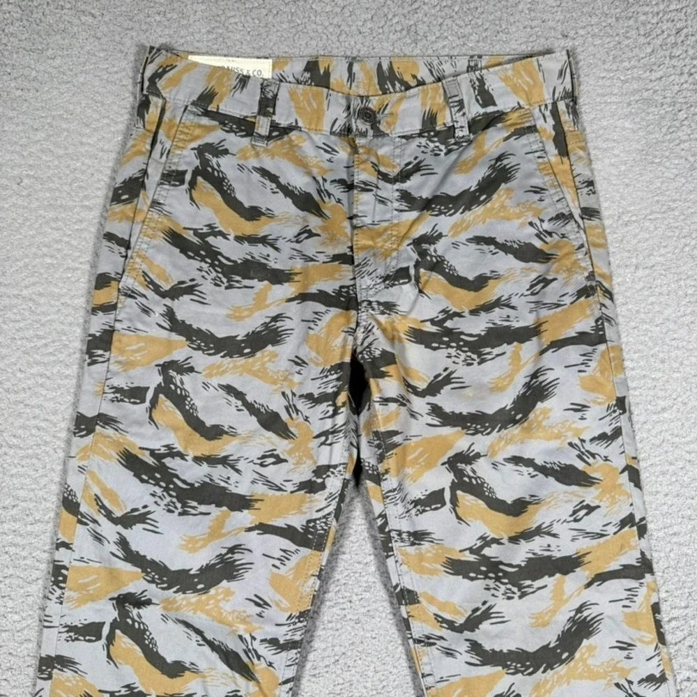 Levis Pants Mens 29x30‎ Camo Slim Fit Chino 5 Pocket 100% Cotton Casual Preppy